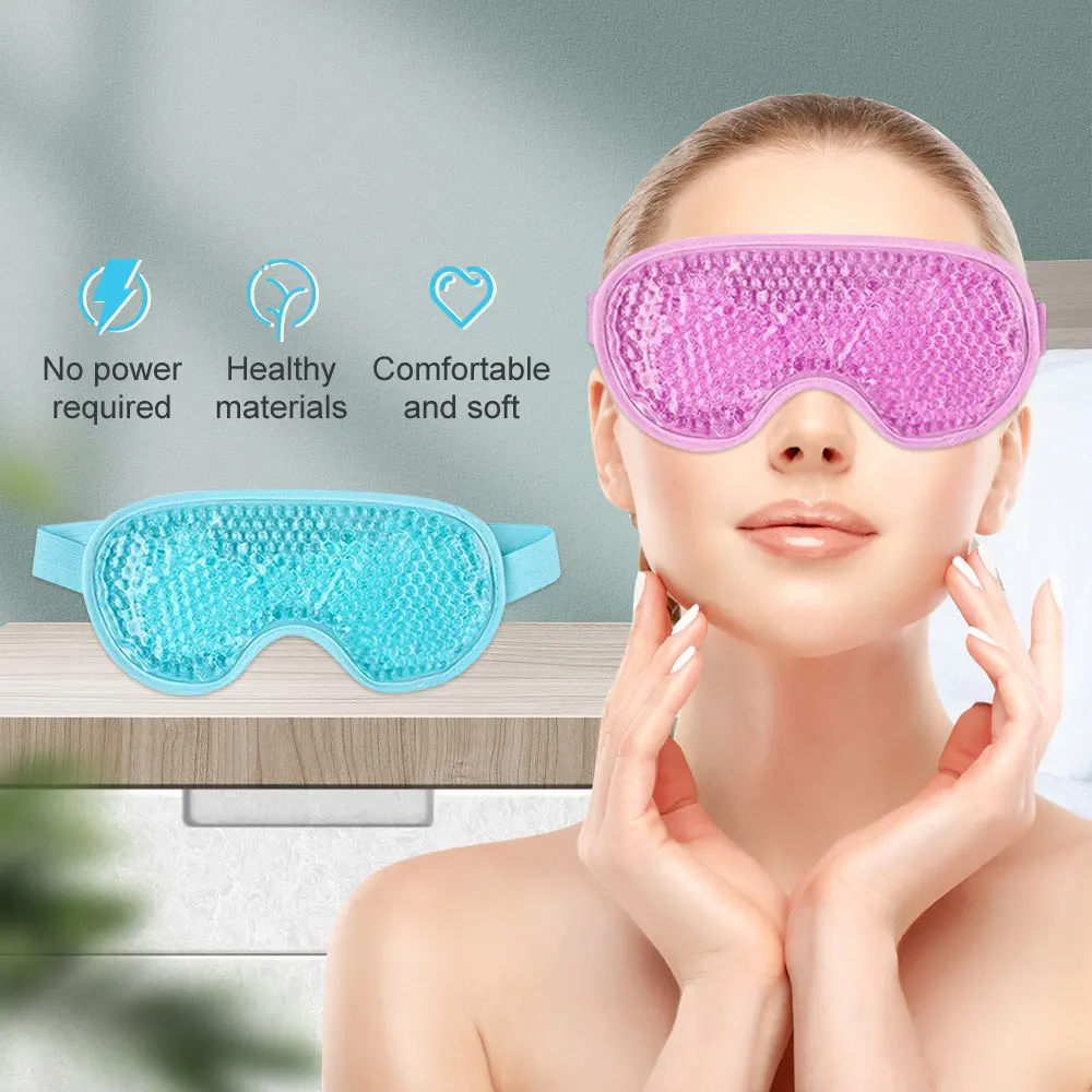 

New Gel Eye Mask Ice Compress Double Use Heat Cold Masks Relax Relieve Fatigue Anti Insomnia Sleeping Health Care Gel Sleep Mask