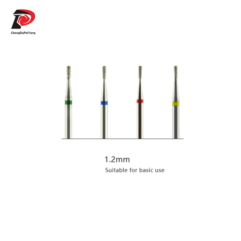 Биты с перевернутой грушей и бриллиантами Сверла для ногтей Маникюр