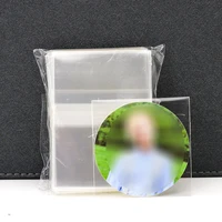 100pcspack 6 26 2cm size round card sealing sleeves for board game cards star video card holder protector bag