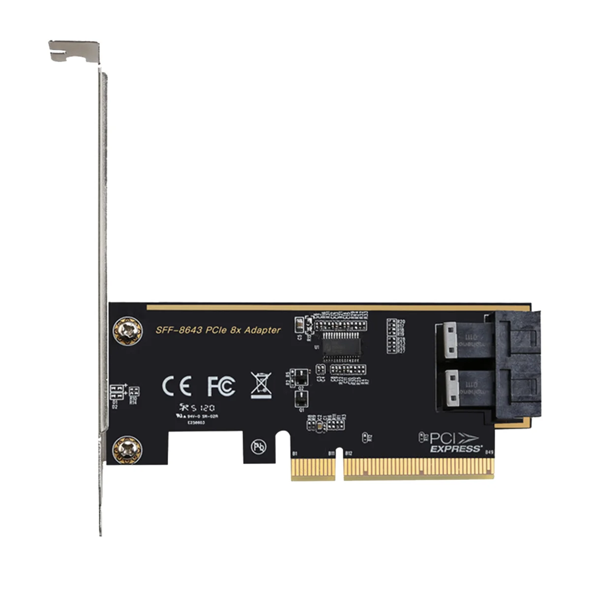 Плата адаптера PCIE 8X к 2 портам U.2 плата расширения NVMe SSD X8