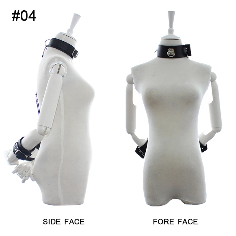 Кожаная задняя Фетиш фетиш секс-раб БДСМ бондаж эротическая секс-игрушка для