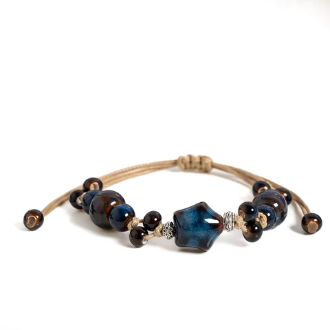 Керамический браслет Midofare с синей звездой