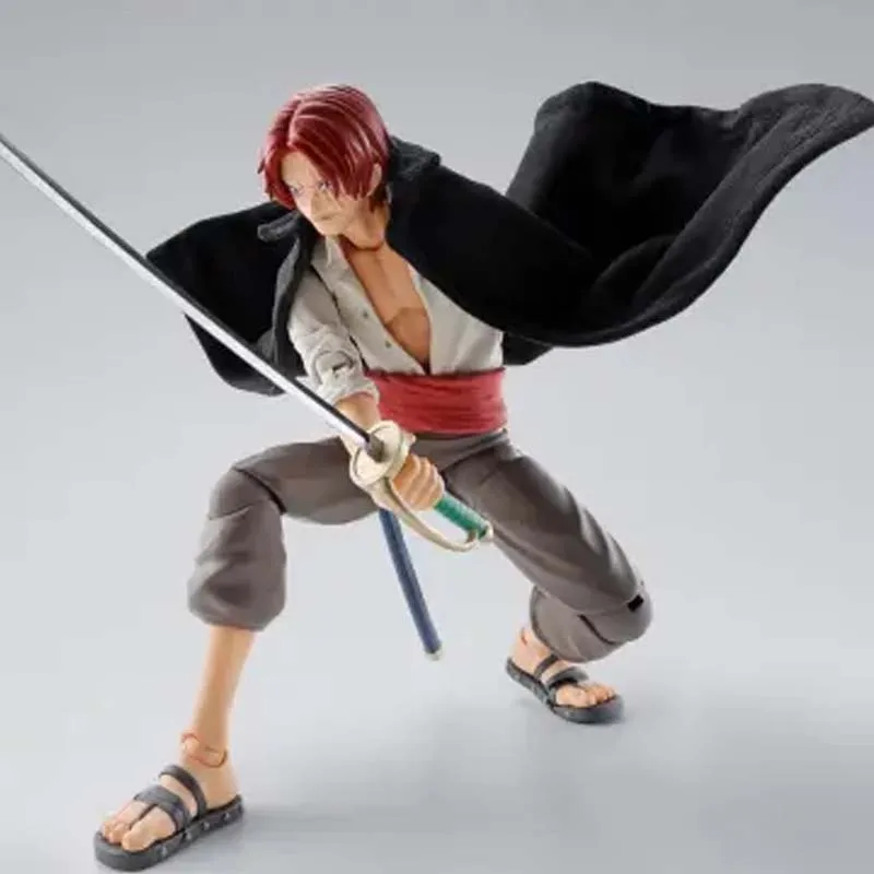 Фото Оригинальная коллекционная фигурка Bandai S.H.Figuarts Шанкс и Луффи в детстве из аниме One Piece, готовая модель, игрушка, рождественский подарок №3