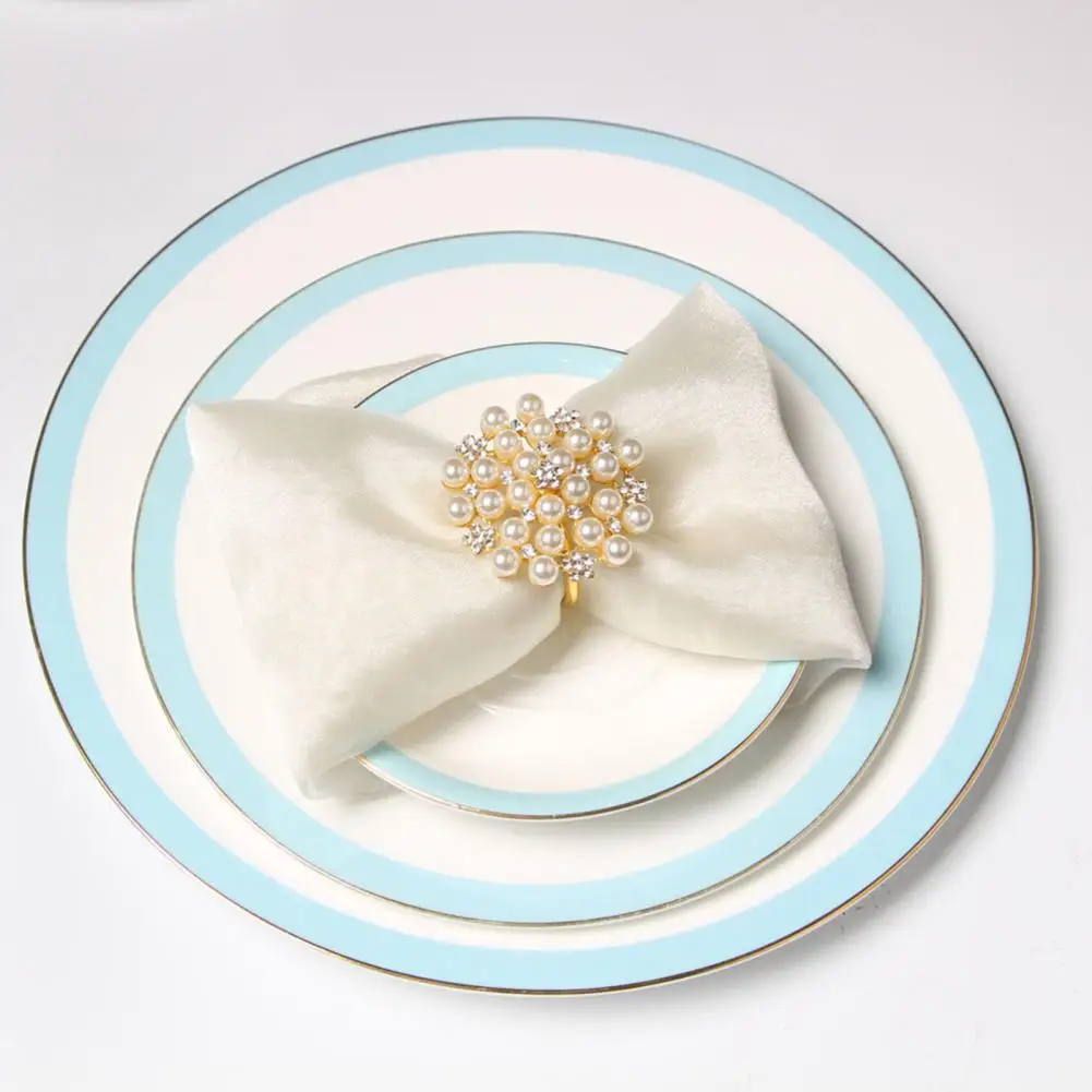 

Красивый легкий тонкий цветочный бумажный держатель для салфеток, пряжка, роскошное Золотое кольцо, свадебные принадлежности