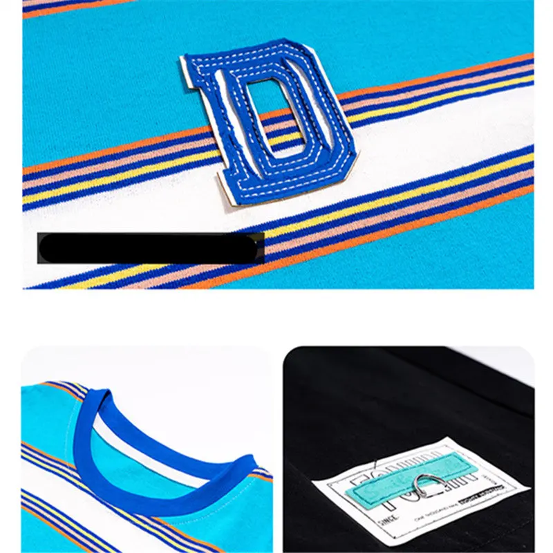 Big Boys Clothes Summer 2022 Sport Outfits T-Shirt+Shorts 2 PCS Kids Striped Print Children Clothing Sets Teen 6 8 9 10 12 14Yrs