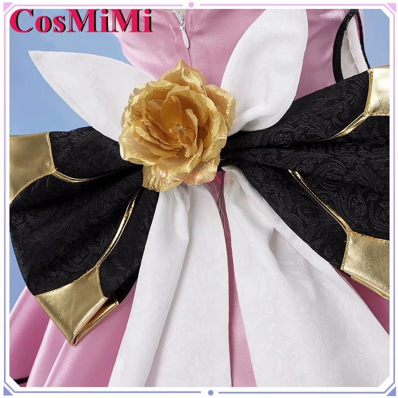 CosMiMi Mobius Косплей Игра Honkai Impact 3 костюм великолепное розовое платье горничной в