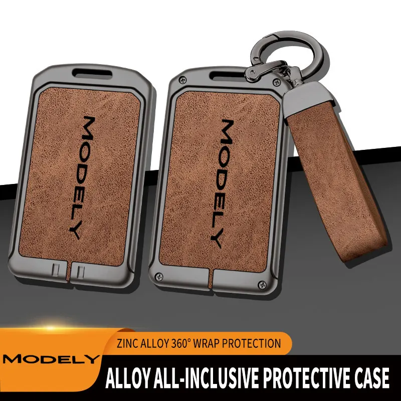

Zinc Alloy Car Card Key Holder For Tesla Model Y Model 3 Induction Card Key Protector For TESLA 3 Y Dedicated Car Key Case Cover