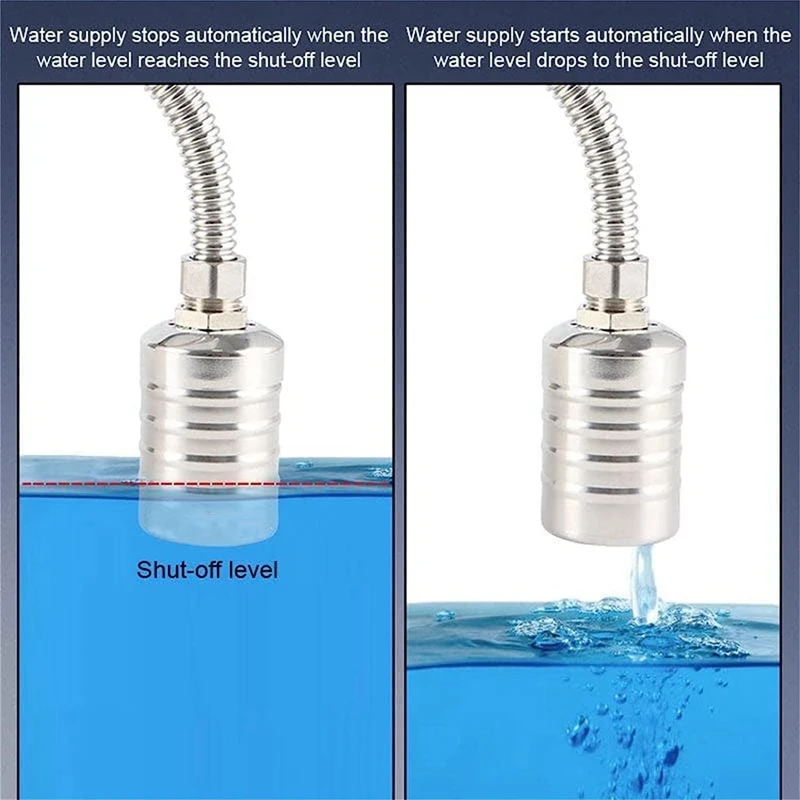 1/2 дюйма 3/4 поплавковый клапан для воды резервуара из нержавеющей стали полностью