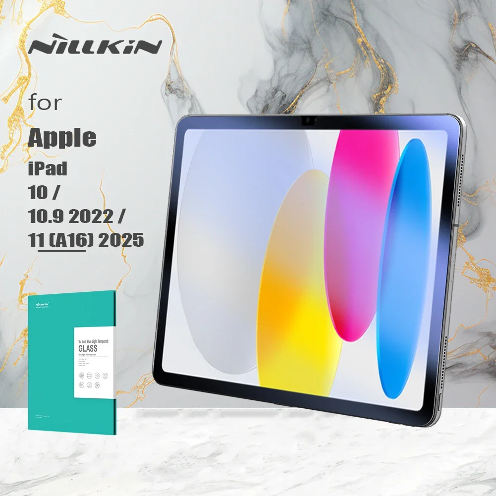 Фото Для Apple iPad 10/109 2022/11 (A16) 2025 Стекло Nillkin 9H V+ Закаленное стекло с защитой от синего света Ультра прозрачное защитное стекло для экрана №1