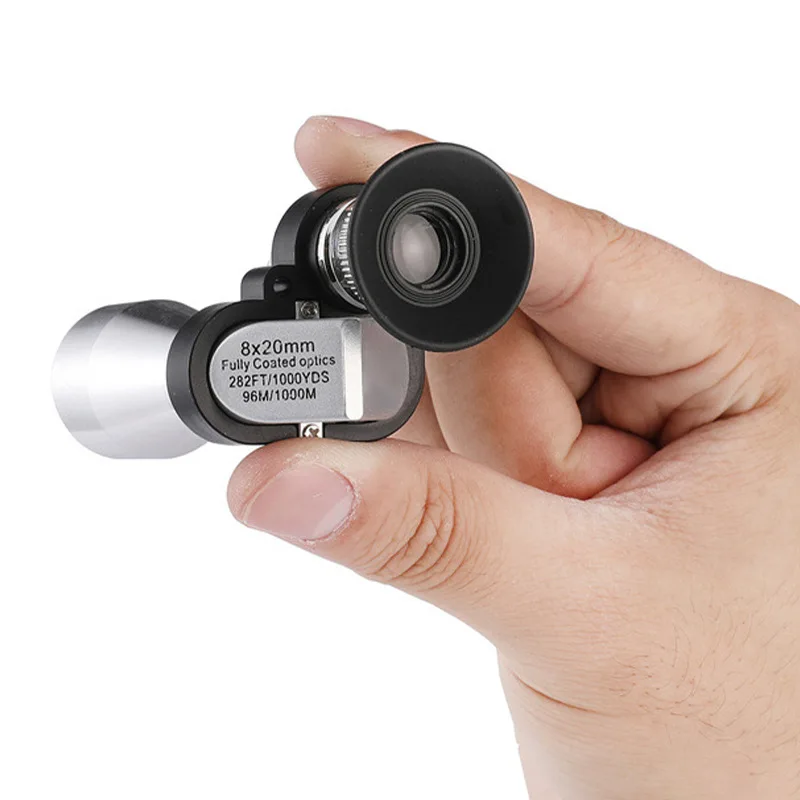 

Pocket Monocular Birdwatching Outdoor Mountaineering Night Portable Hike Vision Camping Mini 8x20 Hunting Telescope For Zoom