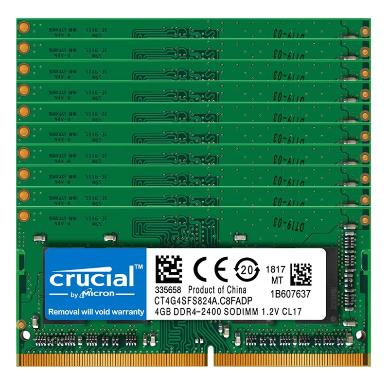 10PCS Ram Memory DDR4 4gb 8GB 16GB 2133mhz 2400mhz  2666mhz 3200MHZ PC 17000 19200 21300 25600 Sodimm Notebook Laptop Memoria