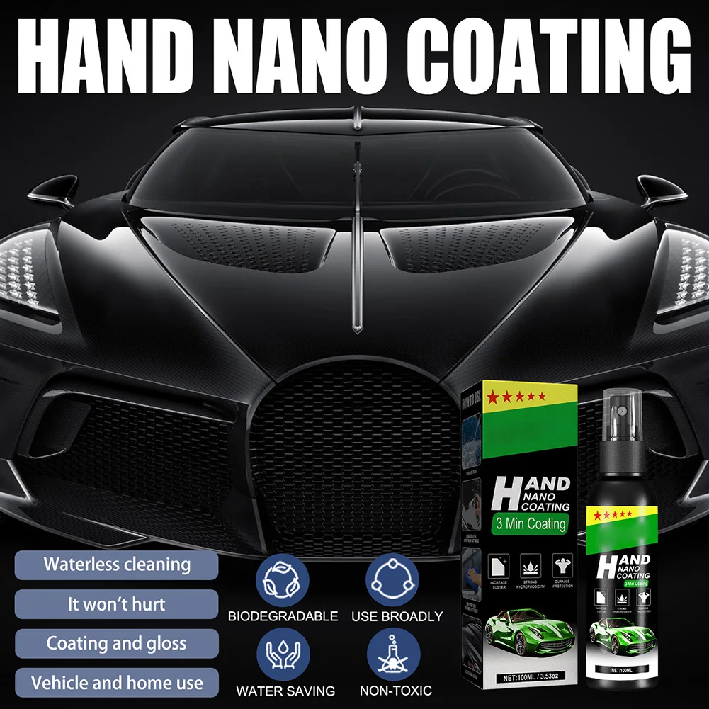 

60/100ml Car Coating Agent Heat Resistant Oxidation Protection Coating Spray Liquid Car Paint Finish Polishing Paint Care Kit