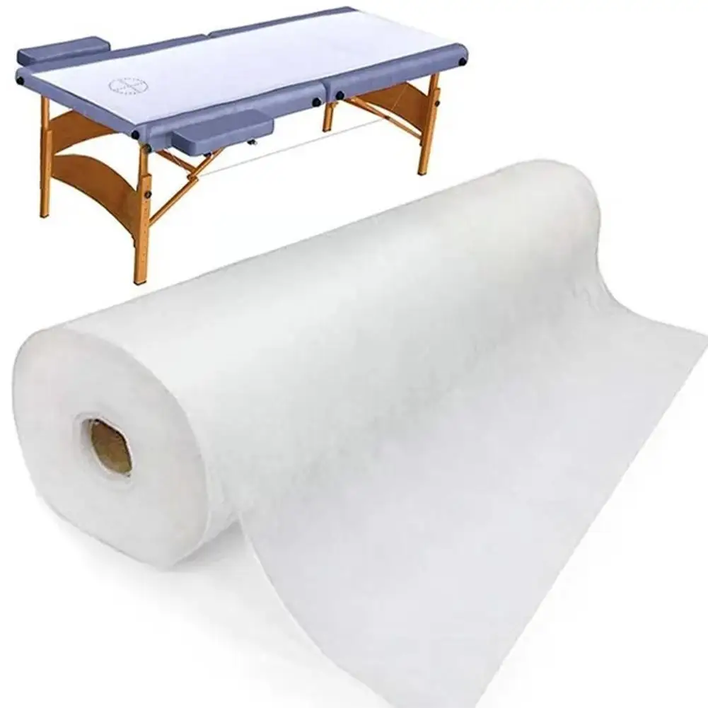 

1 Roll/50pc Disposable Spa Massage Mattress Sheets Cover Sheets Massage Roll Paper Table Bed Sup Salon Non-woven Headrest T I4a3