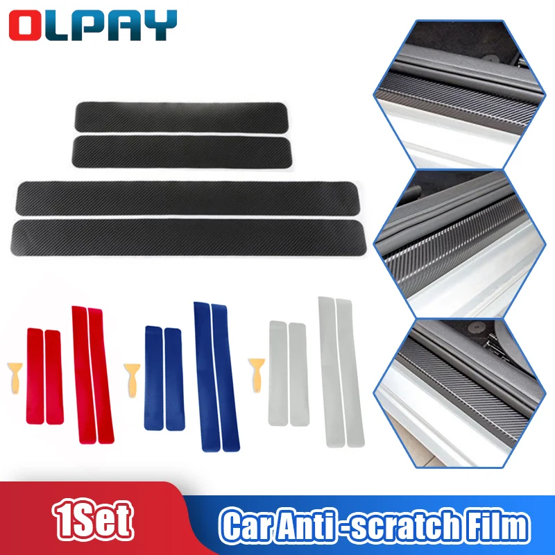 Автомобильные наклейки 4D пленка против царапин покрытие из углеродного волокна