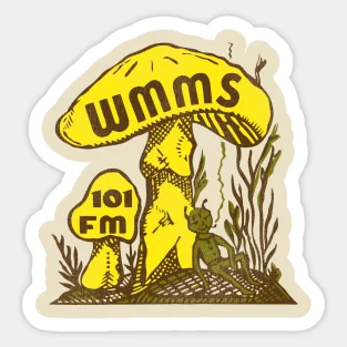 

Wmms Fm Cleveland Radio 5 шт. наклейки для комнаты, ноутбука, фон, забавные украшения для автомобиля, детское аниме, декор для окна, мультфильм