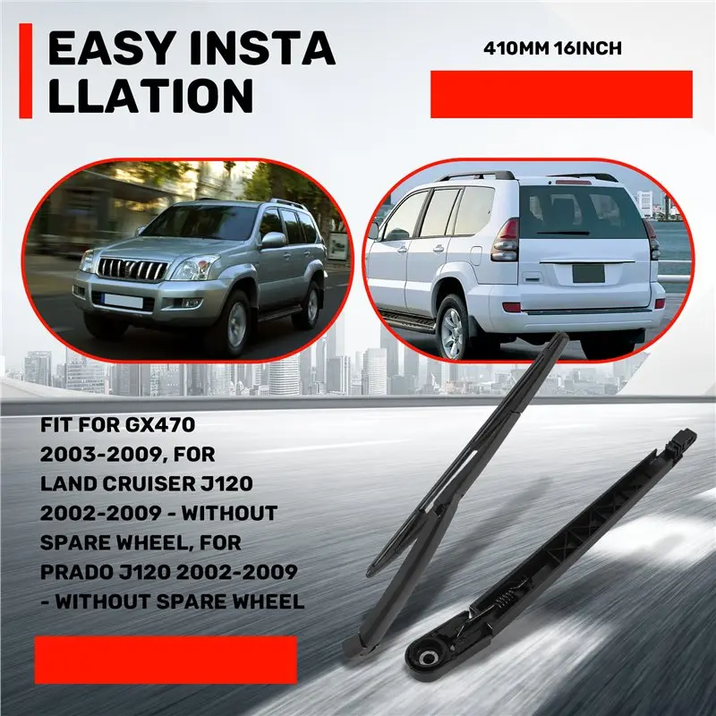 Фото DT42-Задний стеклоочиститель с комплектом щеток для Lexus GX470 2003-2009 - 410 мм, 16 дюймов №2