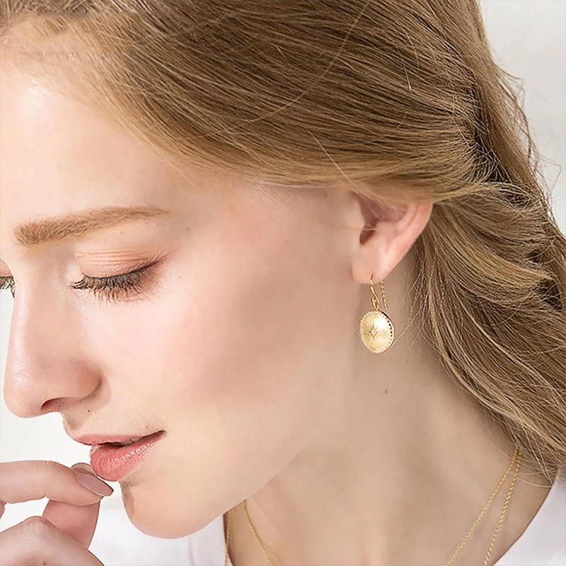 

Женские серьги с восьмиконечными звездами S925 в ретро-стиле