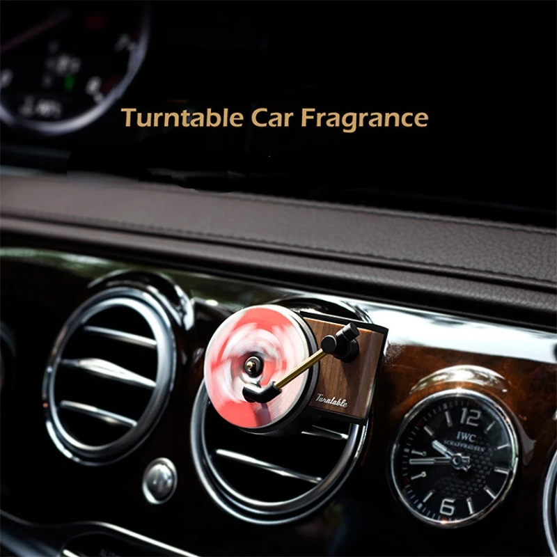 

Phonograph Air Vent Outlet Aromatherapy Clip Car Air Freshener Perfume Turntable Car Perfume Clip Vinyl Spin Smell Diffuser