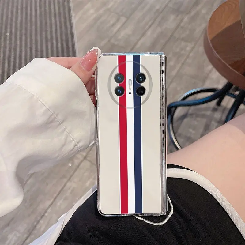 

Для Huawei Mate X3 чехол для Huawei Matex3 прозрачный полосатый жесткий чехол