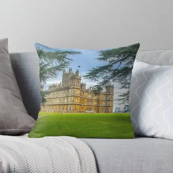 

Downton Abbey Highclere Castle Printing Throw Pillow Cover Decorative Case Wedding Fashion Home Fashion Bed Pillows not include