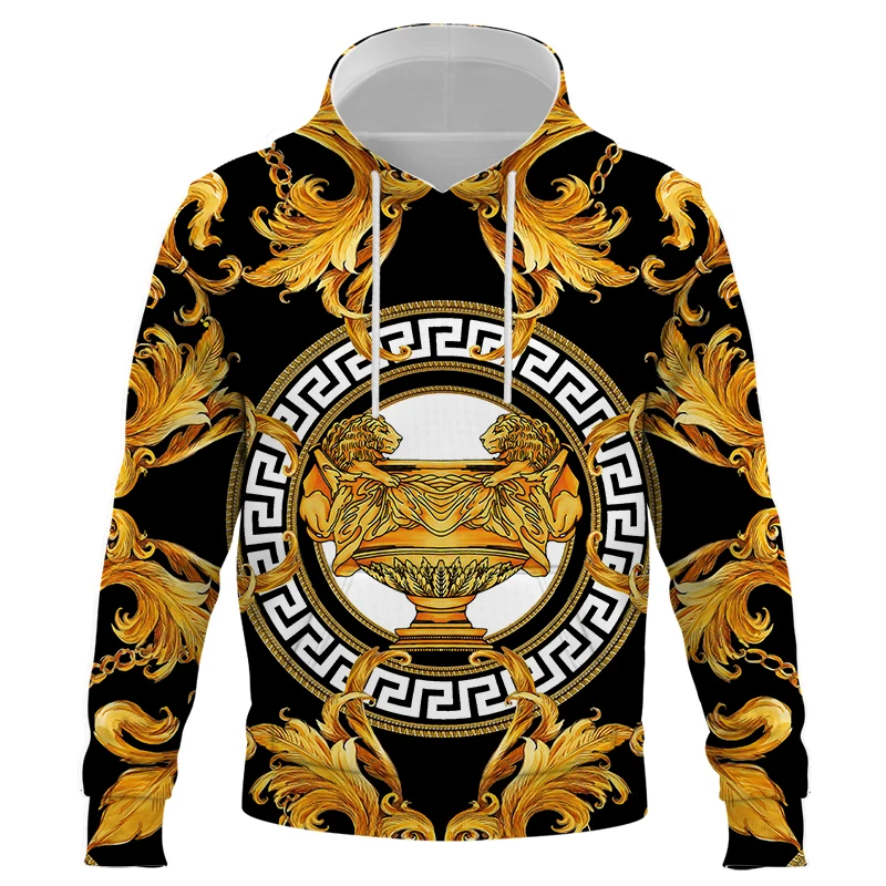 Men Woman Golden Leopard 3D print Hoodies Sweatshirts Fashion Hooded Hip Hop Mens Hoodie luxury Streetwear  dropshiping