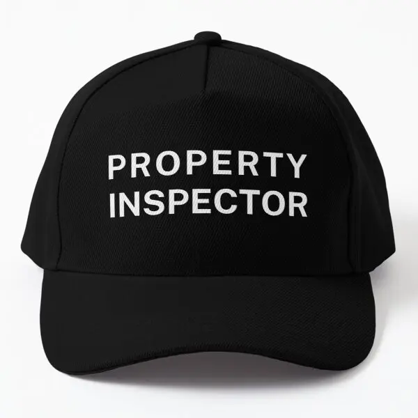 

Property Inspector Baseball Cap Hat Outdoor Snapback Sun Black Casual Czapka Fish Casquette Solid Color Summer Printed Bonnet