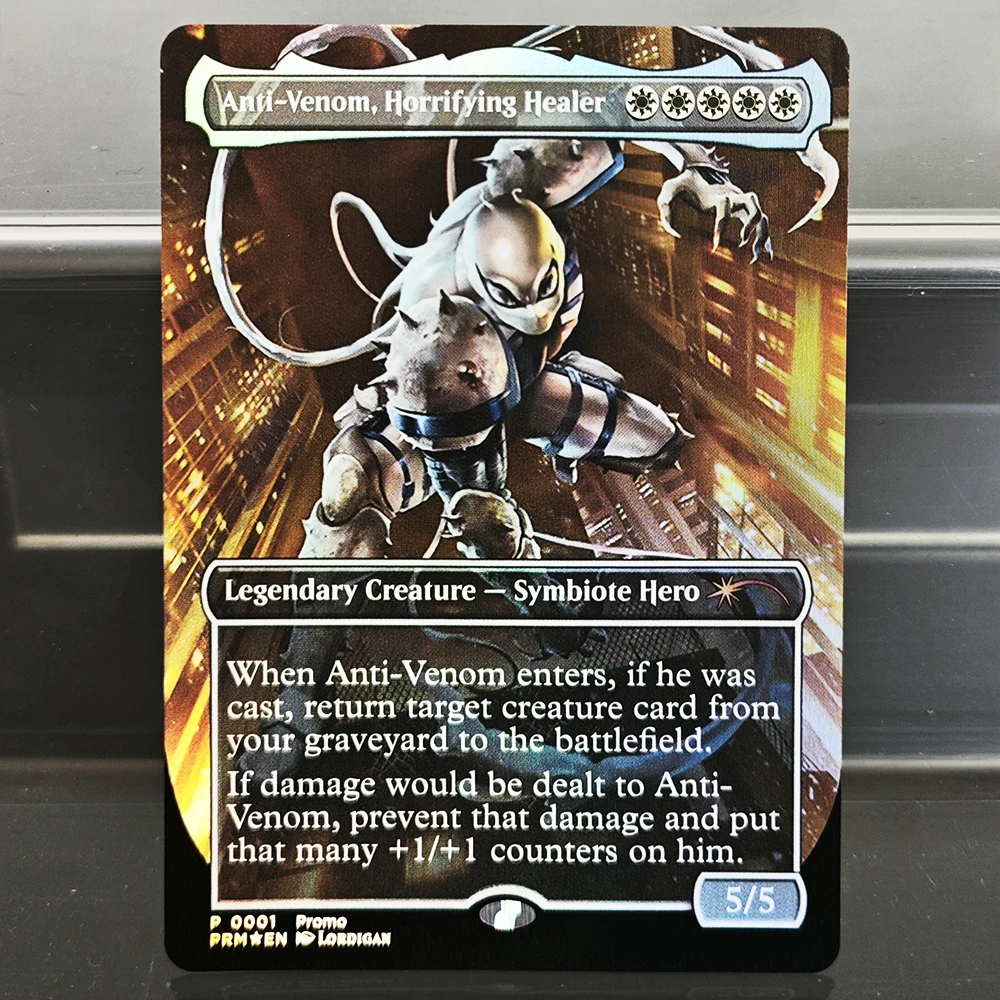 Фото Коллекционные карты TCG: Редкие магические фольгированные карты Silver Legion/Anti-Venom, Horrifying Healer/Yawgmoth, Thran Physician. Игрушки и подарки для мальчиков. №5