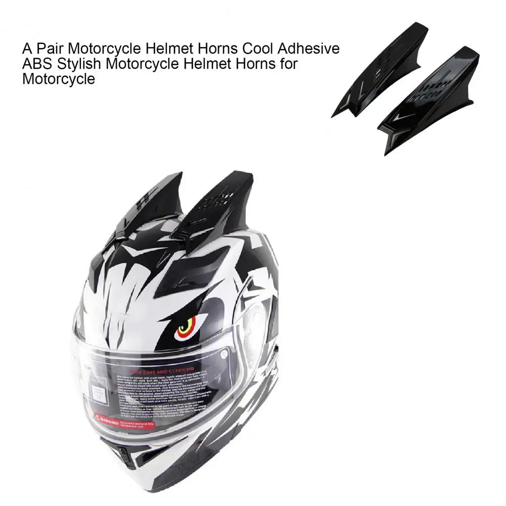 

Useful OX Horn Shape PracticalMotorcycle Riding Gear Colorful Frosted Black Motorcycle Helmet Decoration for Motorcycle