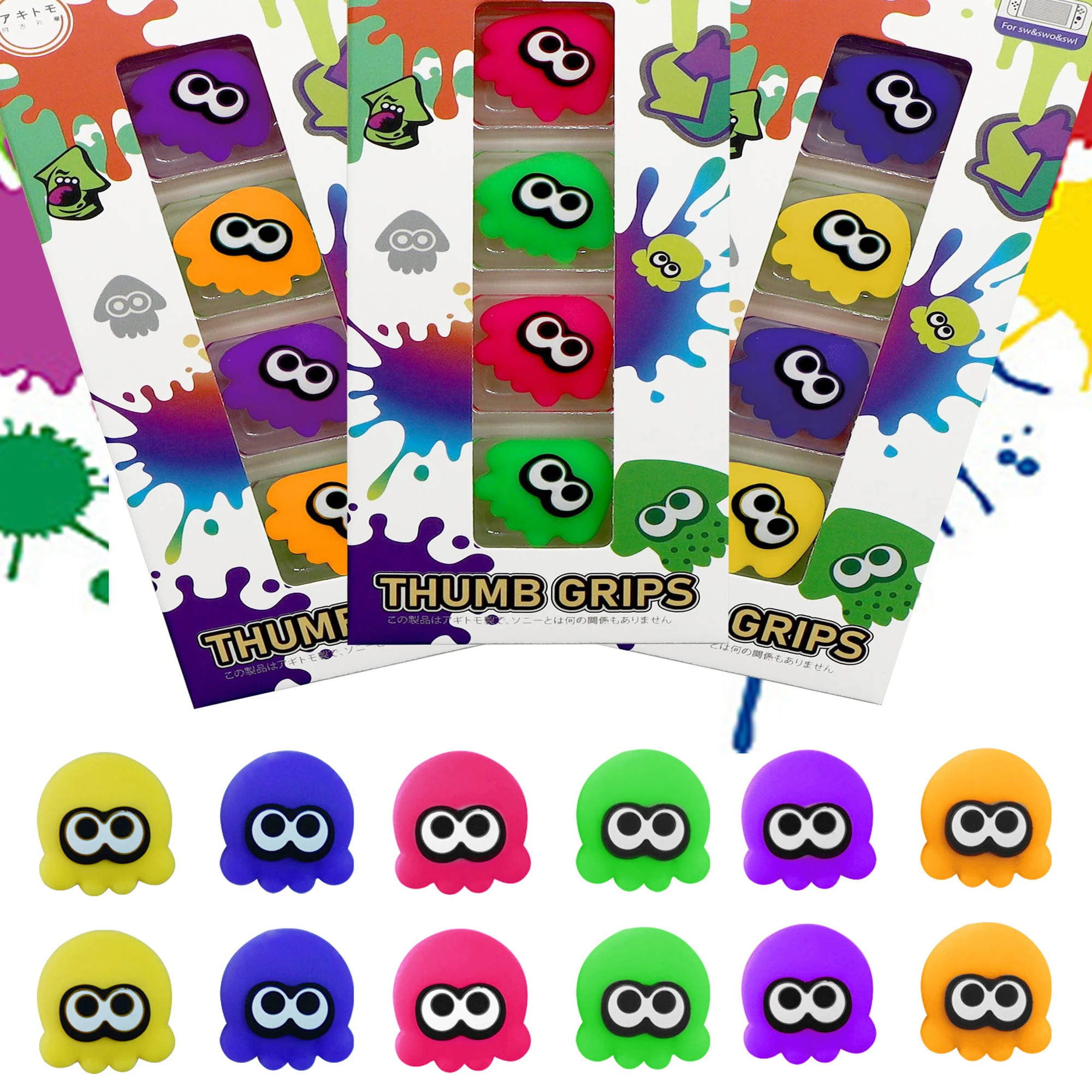 

Силиконовый чехол для игрового джойстика inkfish Octopus, мягкий чехол для консоли Nintendo Switch Oled NS Lite Joy-con