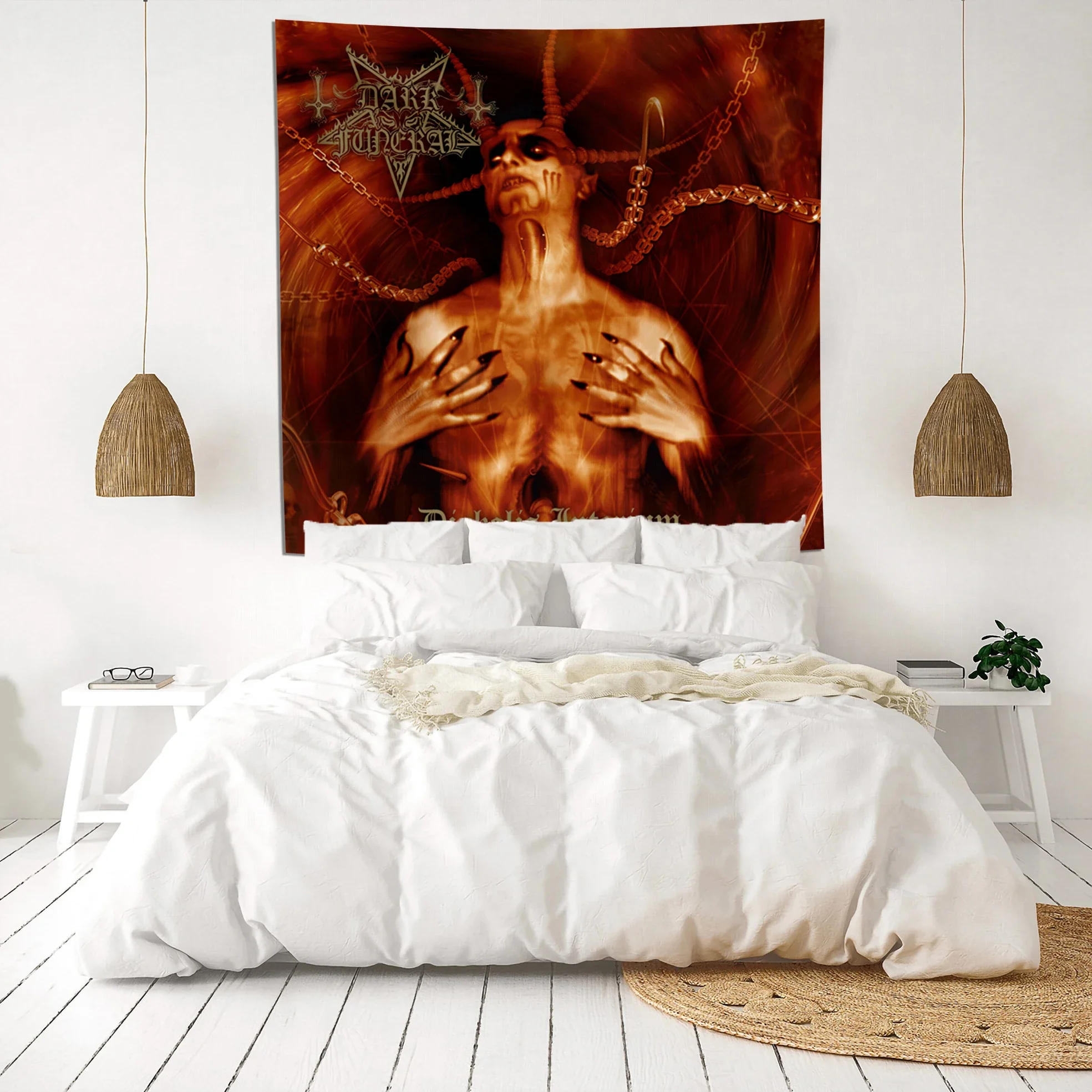 Новинка тёмный гобелен из тяжелого металла баннер флаг Обложка для альбома