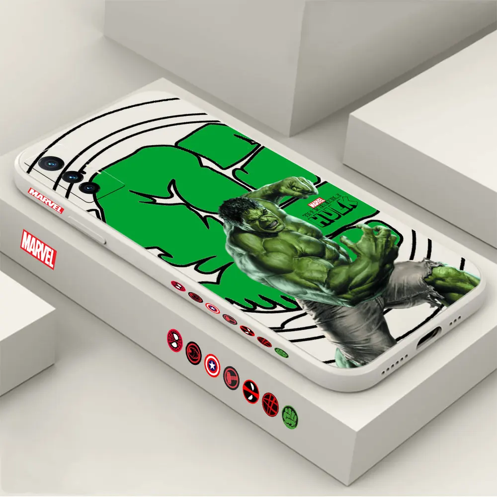 

Marvel line The Hulk Logo Phone Case For VIVO X90 X80 X70 X60 X50 X30 X27 X23 X21S X21I X70T X60T X51 X21IA Pro Plus Cases Cover