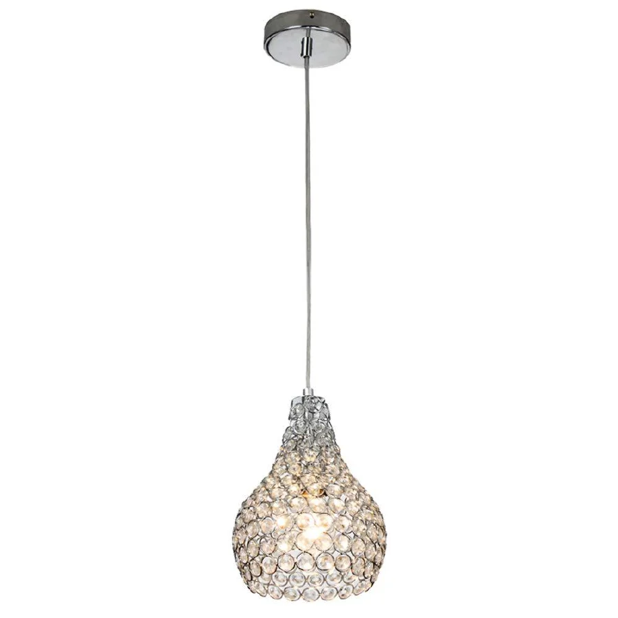 

LukLoy Modern Crystal Pendant Light Ceiling Pendant Hang Lamp for Living Room Bedroom Dining Table Kitchen Island Loft Fixture