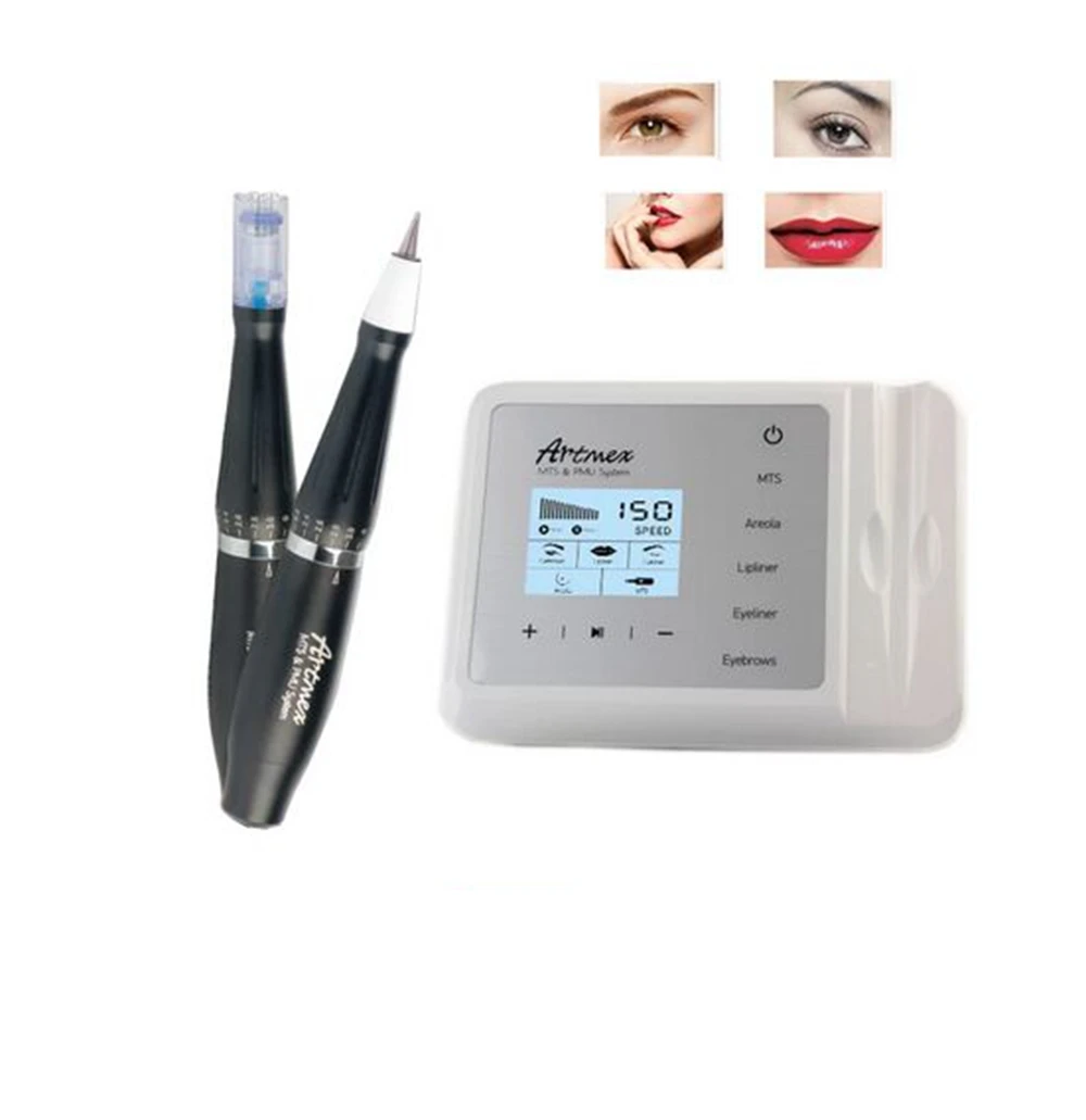 

Artmex V9 Eye Brow Lip Rotary Pen Permanent Makeup Tattoo Machine MTS PMU System With V9 Tattoo Needle