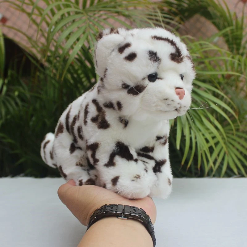 

Snow Leopard High Fidelity Anime Cute Plushie Leopard Plush Toys Lifelike Animals Simulation Stuffed Doll Kawai Toy Gifts Kids