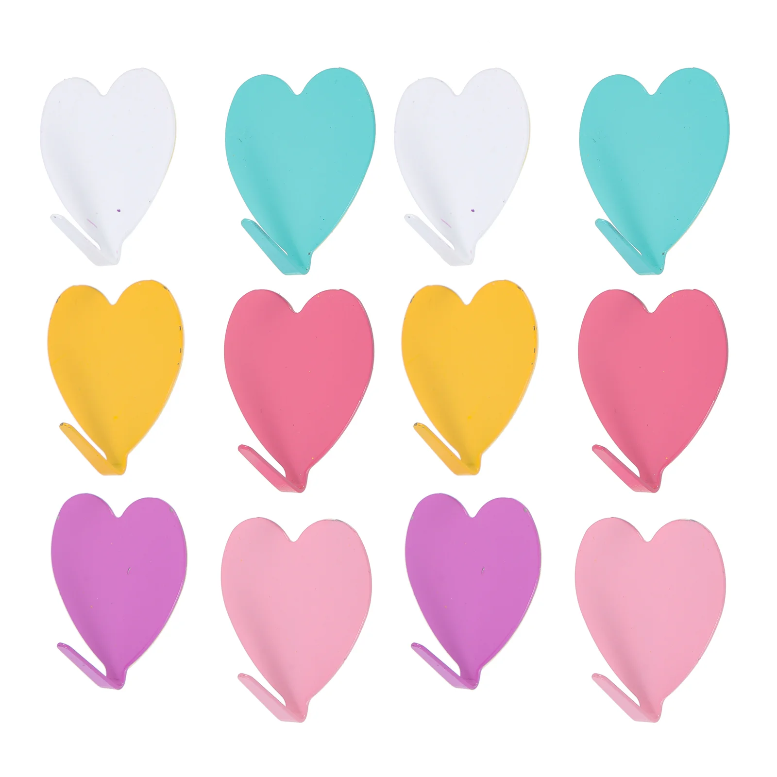 

Hooks Wall Heart Hanger Adhesive Hook Door Shaped Iron Decorative Towel Rack Coat Self Robe Home Metal Key Stainless Steel Kids