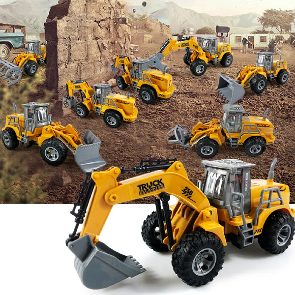 

RC Car 1/30 Remote Control Car 4 Channel Engineering Vehicle Radio Control Excavator Construction Tractor Creative Toys for Boys