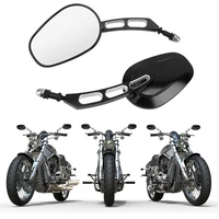 motorcycle universal 8mm rear view side mirrors for harley road king touring sportster xl883 1200 fatboy dyna softail breakout