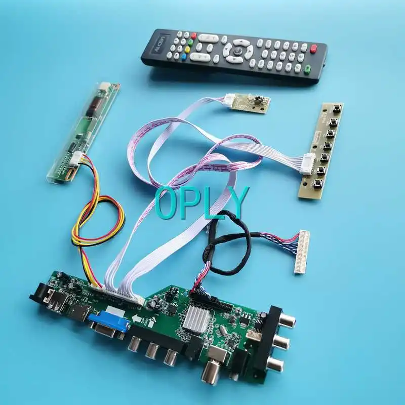 

For B154EW04 B154EW08 3663 Digital Matrix Driver Board 15.4" 1-CCFL DIY Kit LVDS 30 Pin USB HDMI-Compatible VGA AV RF 1280*800