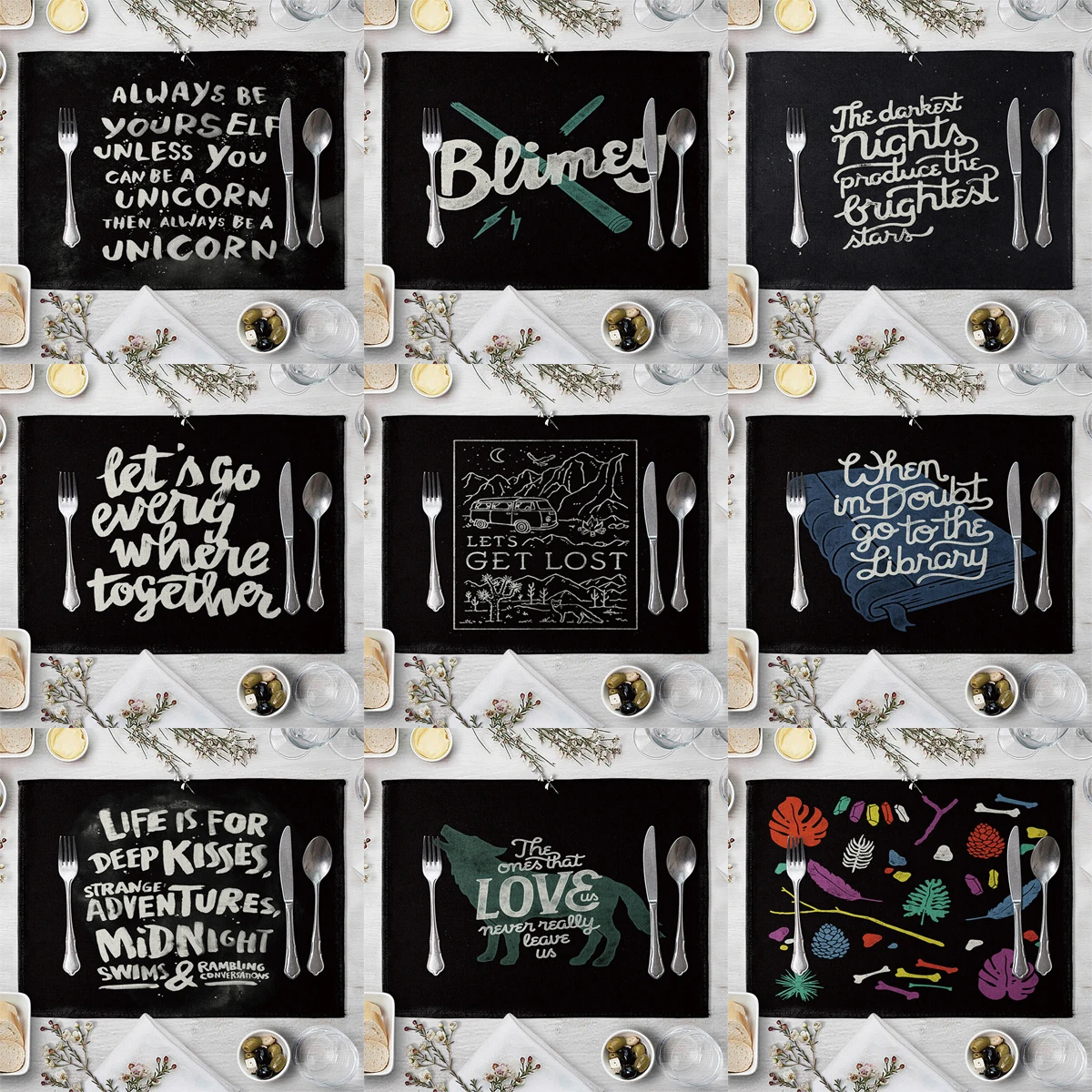 

ZHENHE индивидуальный стиль, Короткие приборы, подстилка, хлопчатобумажная льняная ткань, коврики для стола, семейная столовая посуда