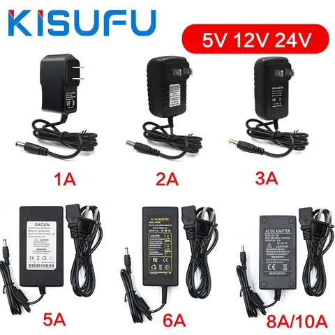 Трансформатор питания DC 5V 12V 24V черный