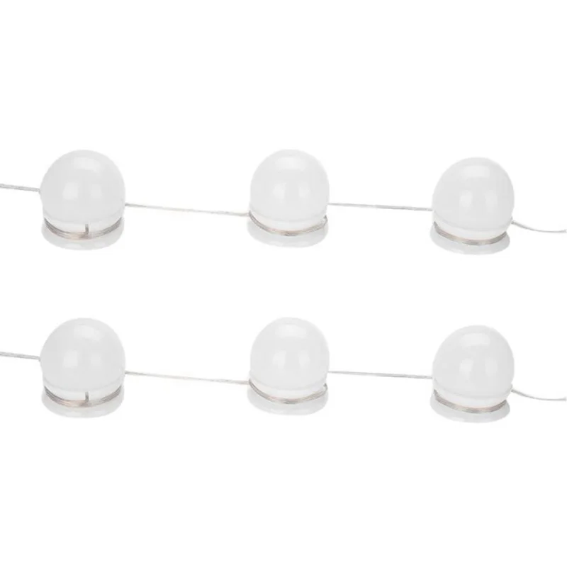 

Upgrade Brightness Stepless Adjustment Bulb 10 Led Bulbs Hollywood Style Makeup Mirror Dresser Light Bulb Kit-FS-PHFU
