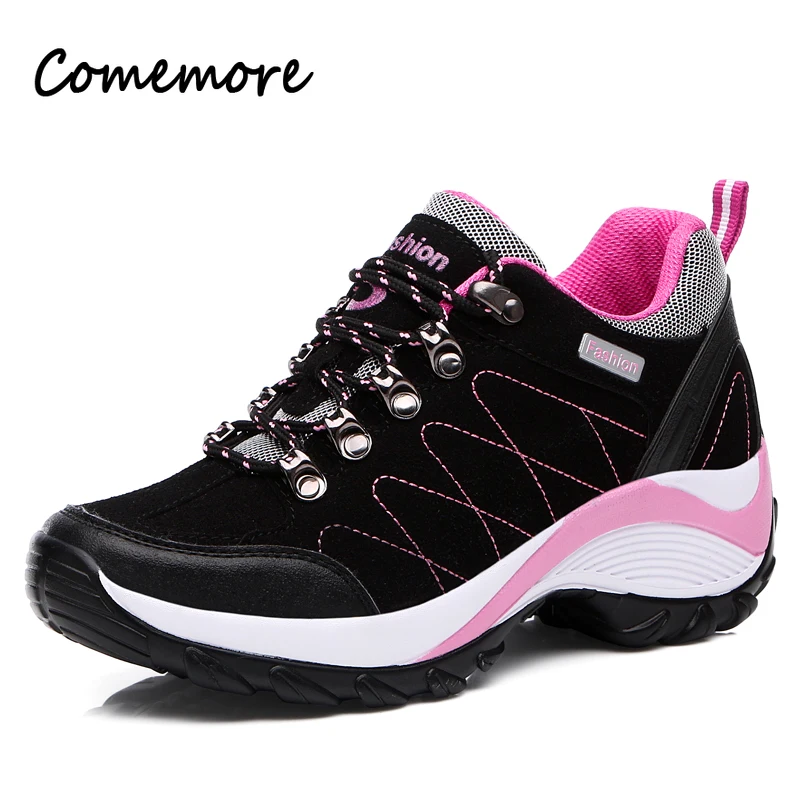 

Comemore Women's Sports Shoes Women Casual Trekking Sneakers Ladies Non-slip Walking Shoe Outdoor Waterproof Platform Hiking 42
