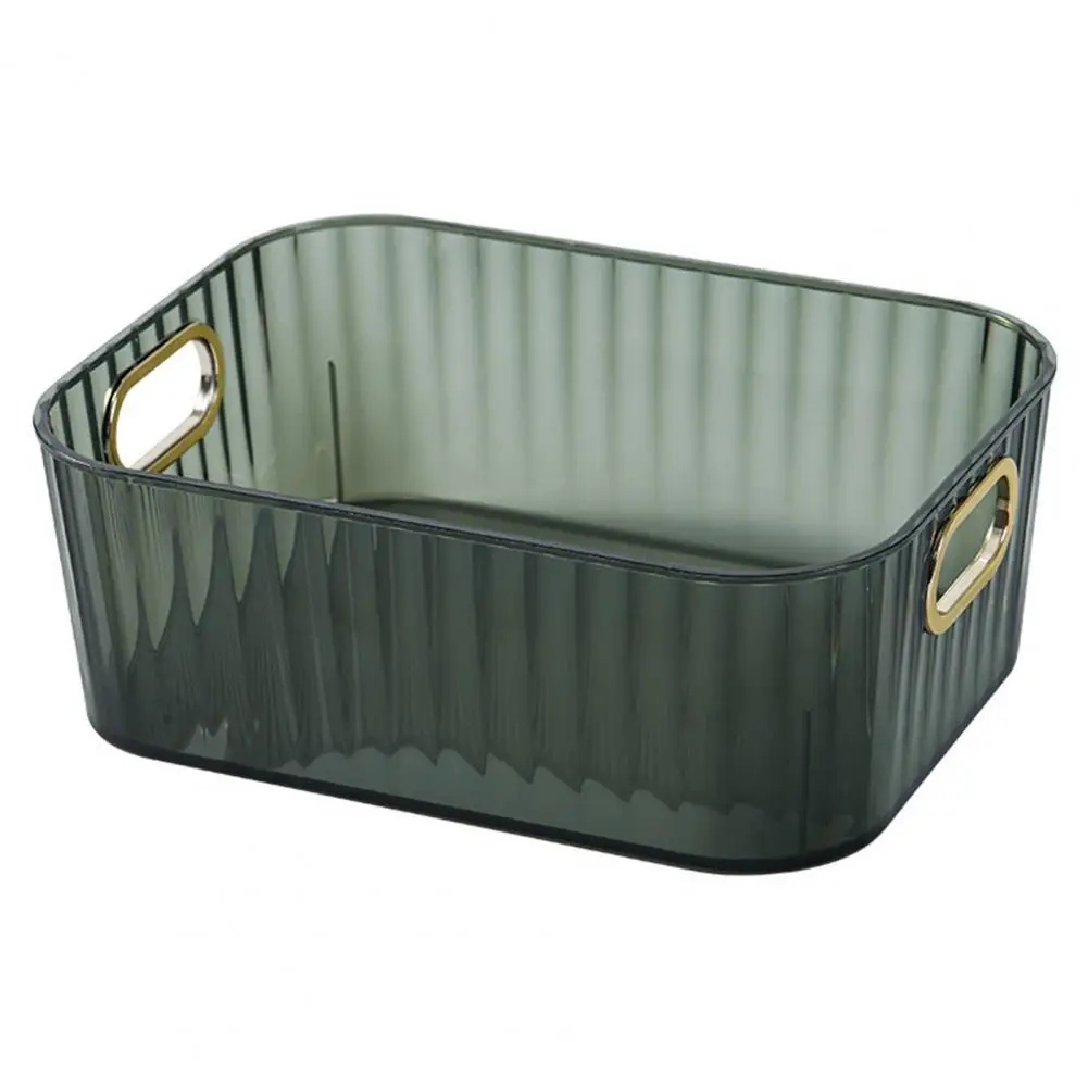 

Storage Box Space Saving Storage Bin with Handle ABS Desktop Sundries Office Storage Holder Home Storage Organization