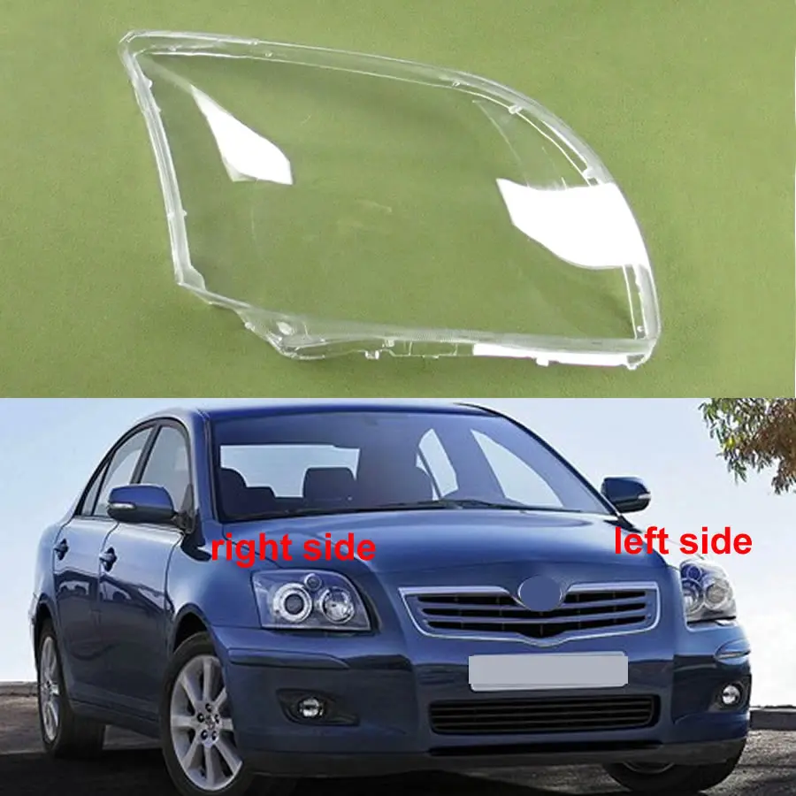 

For Toyota Avensis 2006 2007 Car Accessories Headlight Lens Cover Headlamp Shell Lampshade Transparent Shade Mask Plexiglass