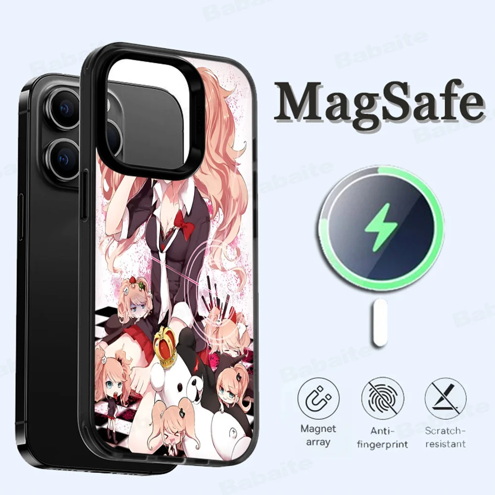 Чехол для телефона D-Danganronpa магнитный чехол iPhone 16 14 13 12 11 15 Pro Max Plus беспроводной