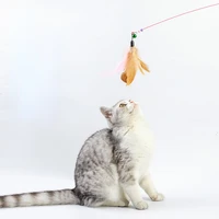 funny cat stick manufacturers spot sales wire feather replacement head bite resistant pet cat toy supplies cat stick wholesale