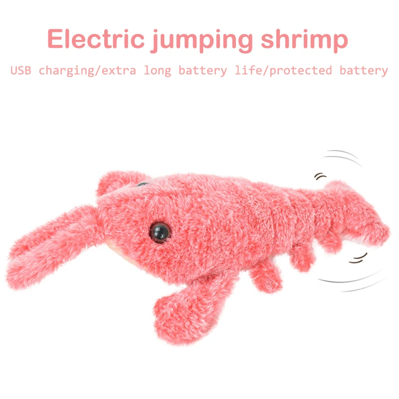 

Перезаряжаемые через USB интерактивные игрушки, электрическая игрушка-кошка, имитация лобстера, электронные плюшевые игрушки для детей, мяг...