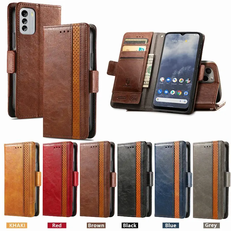 

Card Wallet Phone Case For Nokia G400 G300 G60 G50 G21 G20 G11 Plus G10 C200 X100 X40 X30 X20 X10 Magnetic Flip Protector Cover