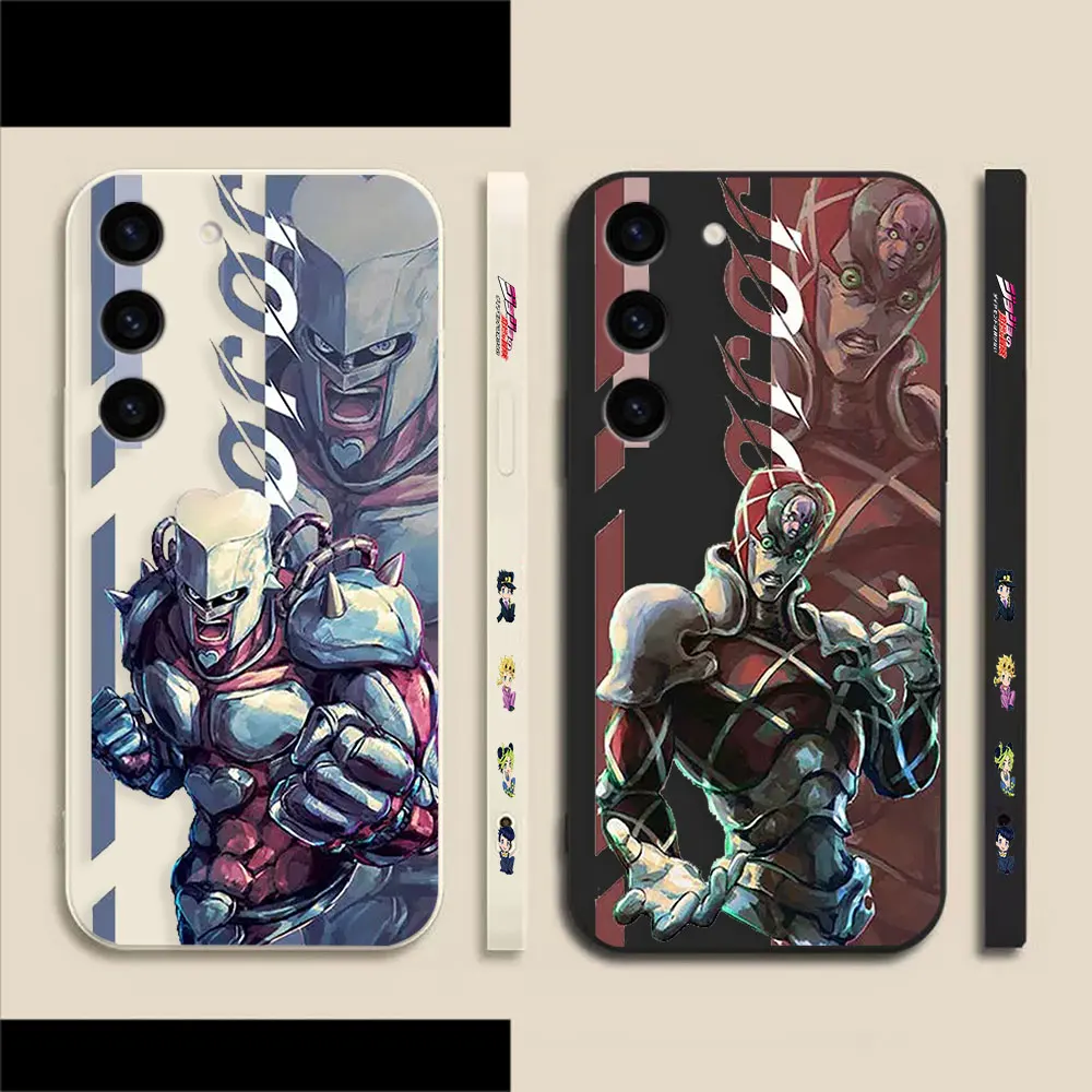 

Mange JoJo's Bizarre Adventur Case For Samsung S23 S22 S21 S20 FE S11 S11E S10 S10E S9 S30 Ultra Plus 4G 5G Colour Liquid Case