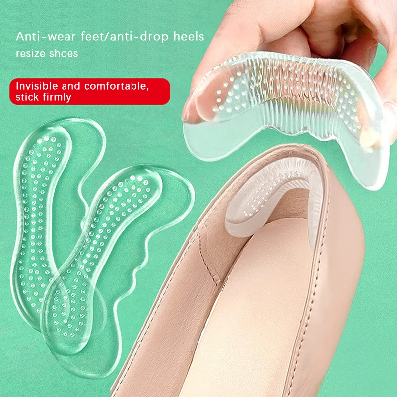 

Силиконовые гелевые стельки для обуви, Женская подкладка на высоком каблуке, защитная наклейка, противоударные стельки для обуви, вставки для снятия боли в ногах